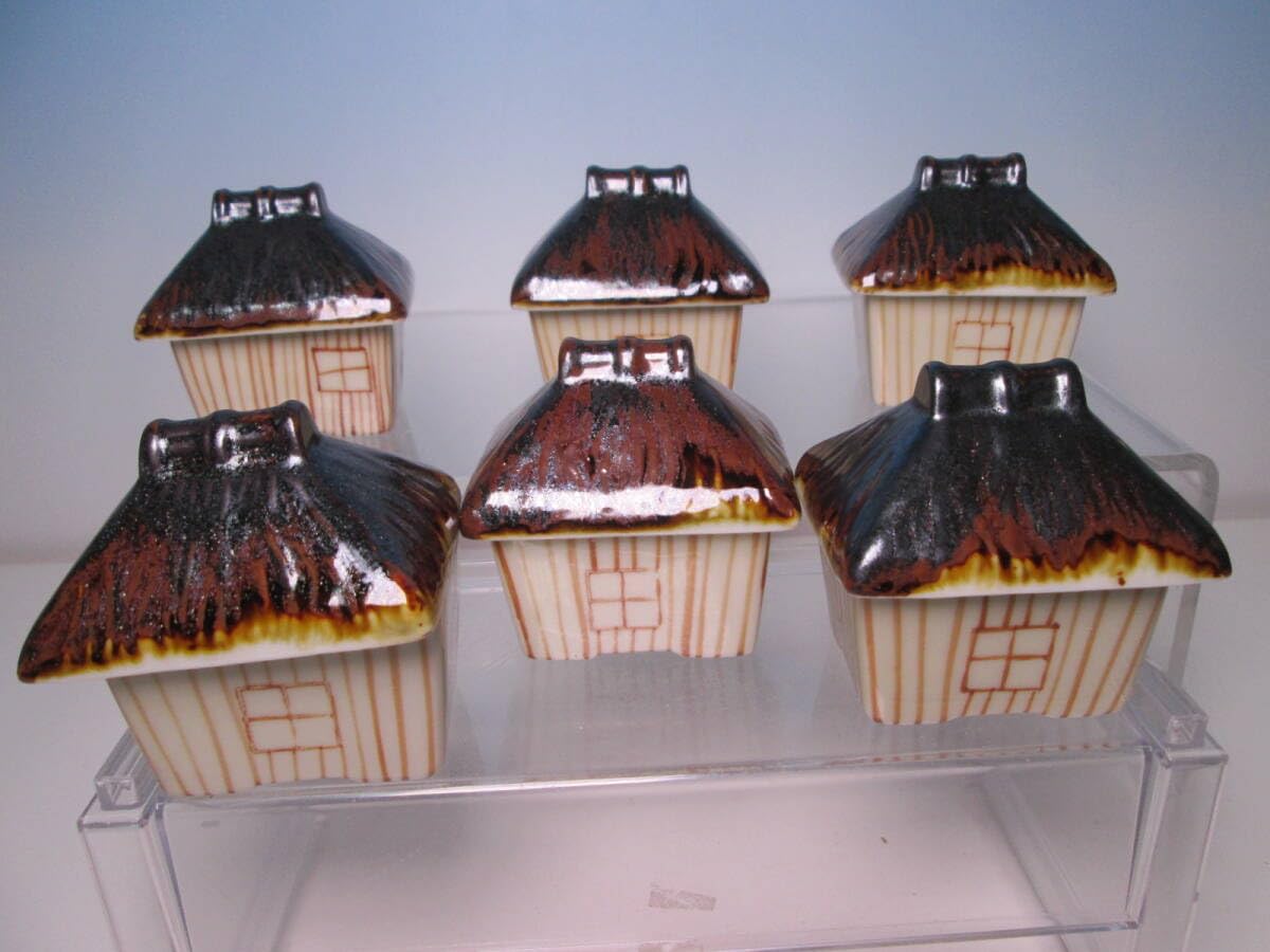 珍味入れ　兜珍味入れ10客 日本料理の器 珍味入れ ☆お料理屋さんの器 五客 可愛らしい草屋形珍味入れ 箱無し